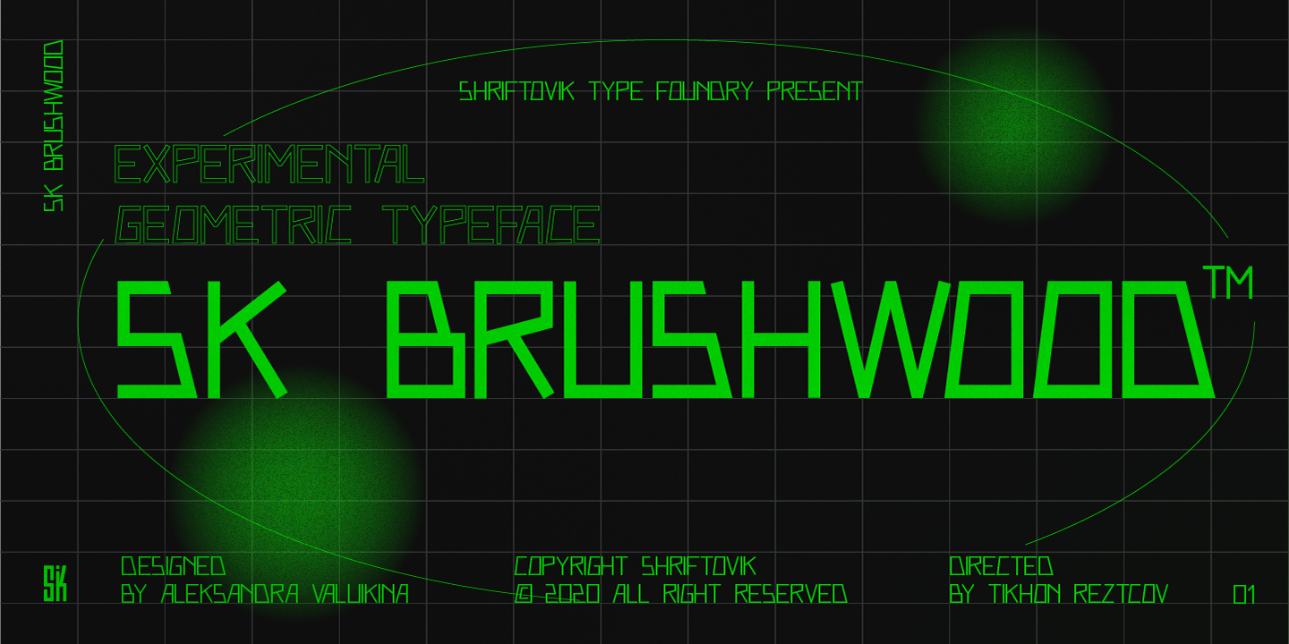 SK Brushwood Font preview